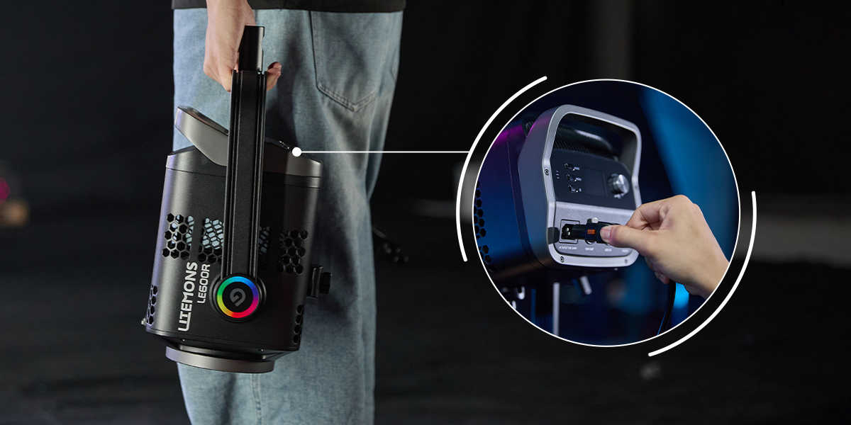 Godox LE200R dahili güç sistemi