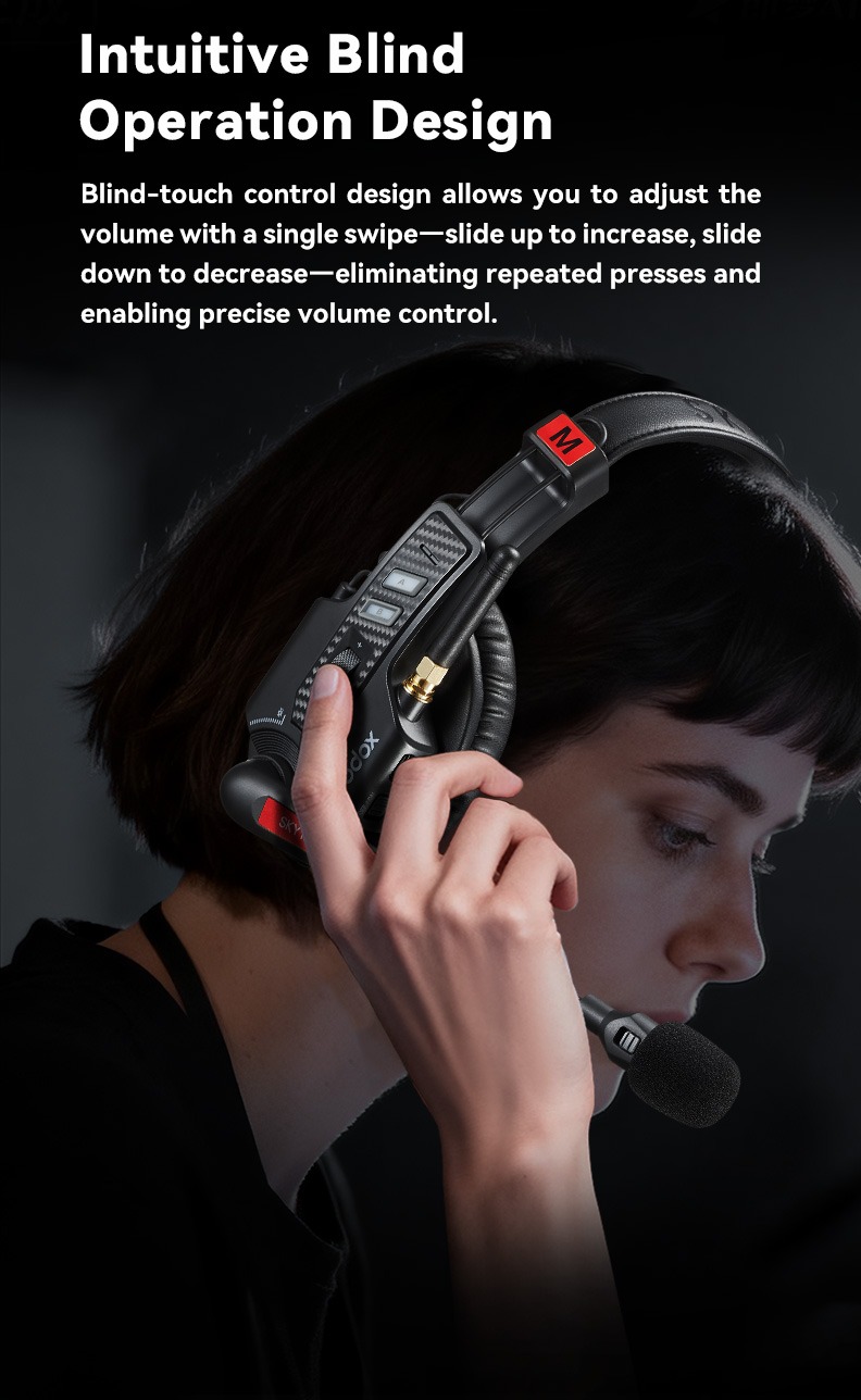 Godox SkyTalk 8S — Dokunsal kör kullanım tasarımı