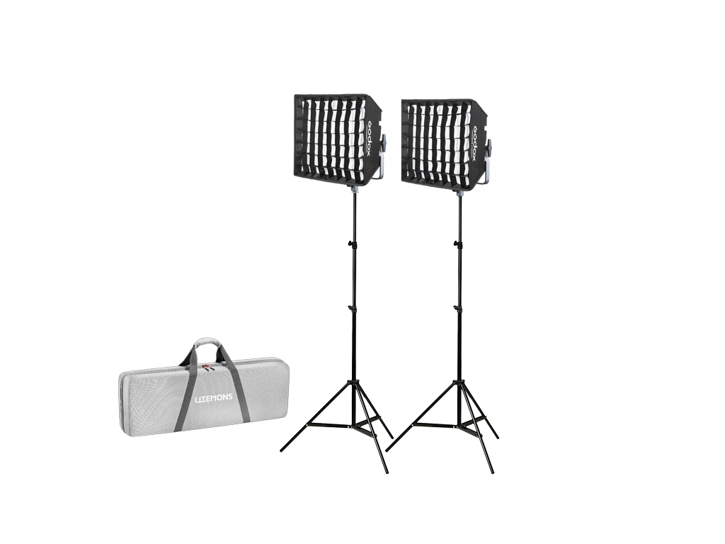 Godox LP600R K2 RGB 2'li Softboxlı Panel LED Işık Kiti - Godox
