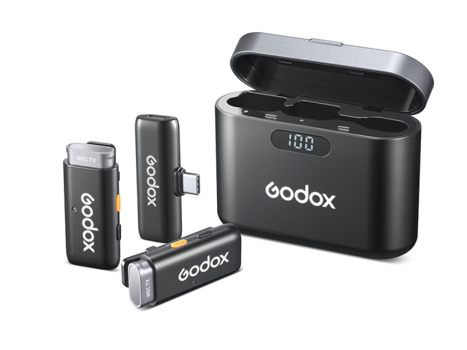 Godox WES2 Kit2 İkili Kablosuz Mikrofon (Type-C Uyumlu) 