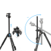 Smallrig 4288 CT200 Yatay ve Dikey 10kg Taşıma Kapasiteli Fotoğraf Tripodu 185cm Maksimum Uzunluk